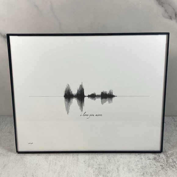 I Love You More Soundwave 8x10 Contemporary Frame - Picture 1 of 4